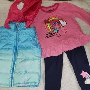 3 piece Trolls outfit